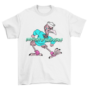 USB Fighting Flamingos Vintage Mascot T-Shirt
