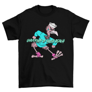 USB Fighting Flamingos Vintage Mascot T-Shirt