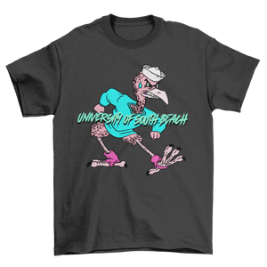 USB Fighting Flamingos Vintage Mascot T-Shirt