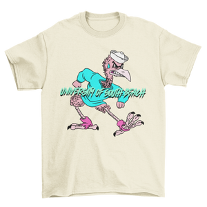 USB Fighting Flamingos Vintage Mascot T-Shirt