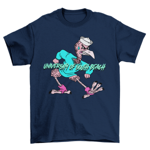 USB Fighting Flamingos Vintage Mascot T-Shirt