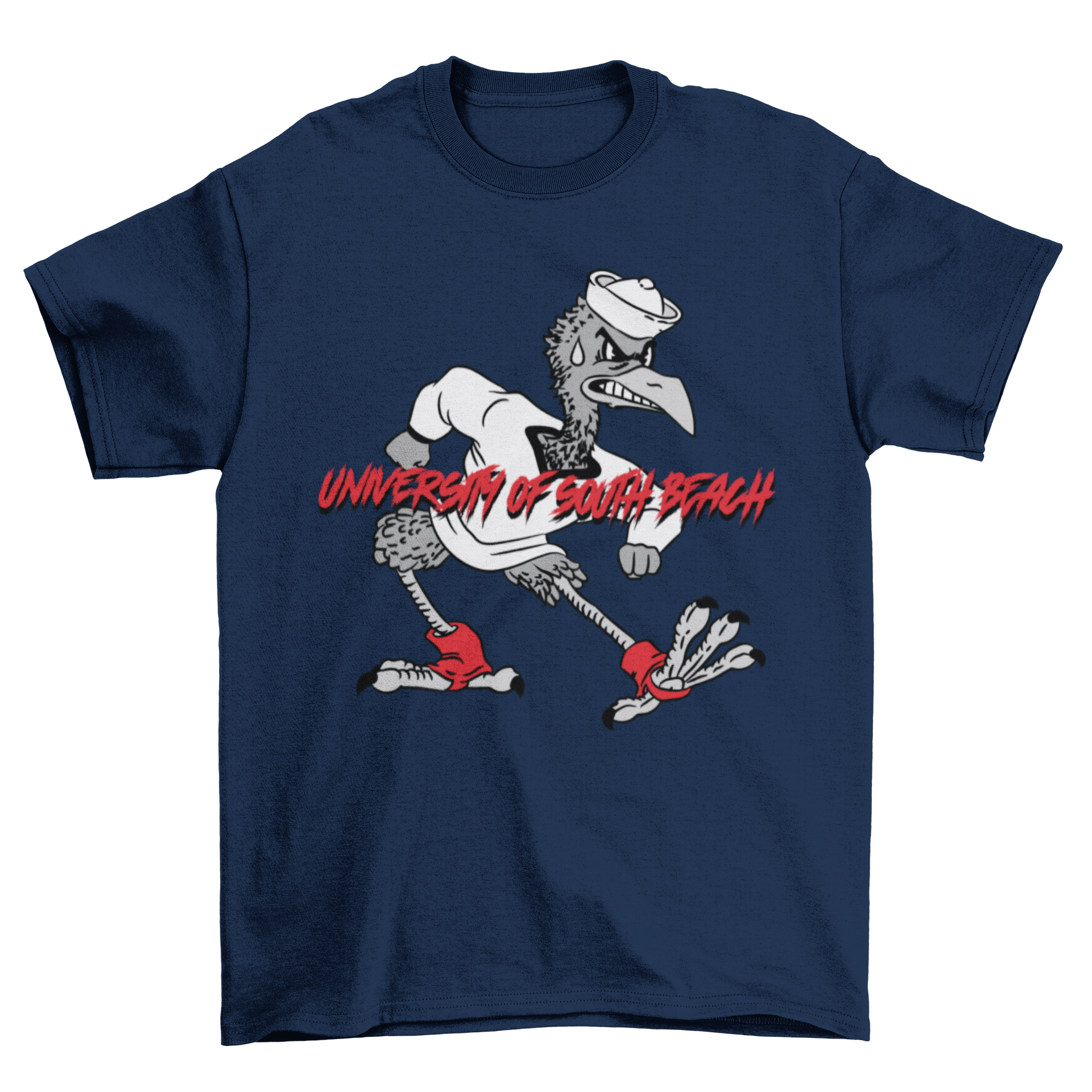 USB Fighting Flamingos Vintage Mascot T-Shirt