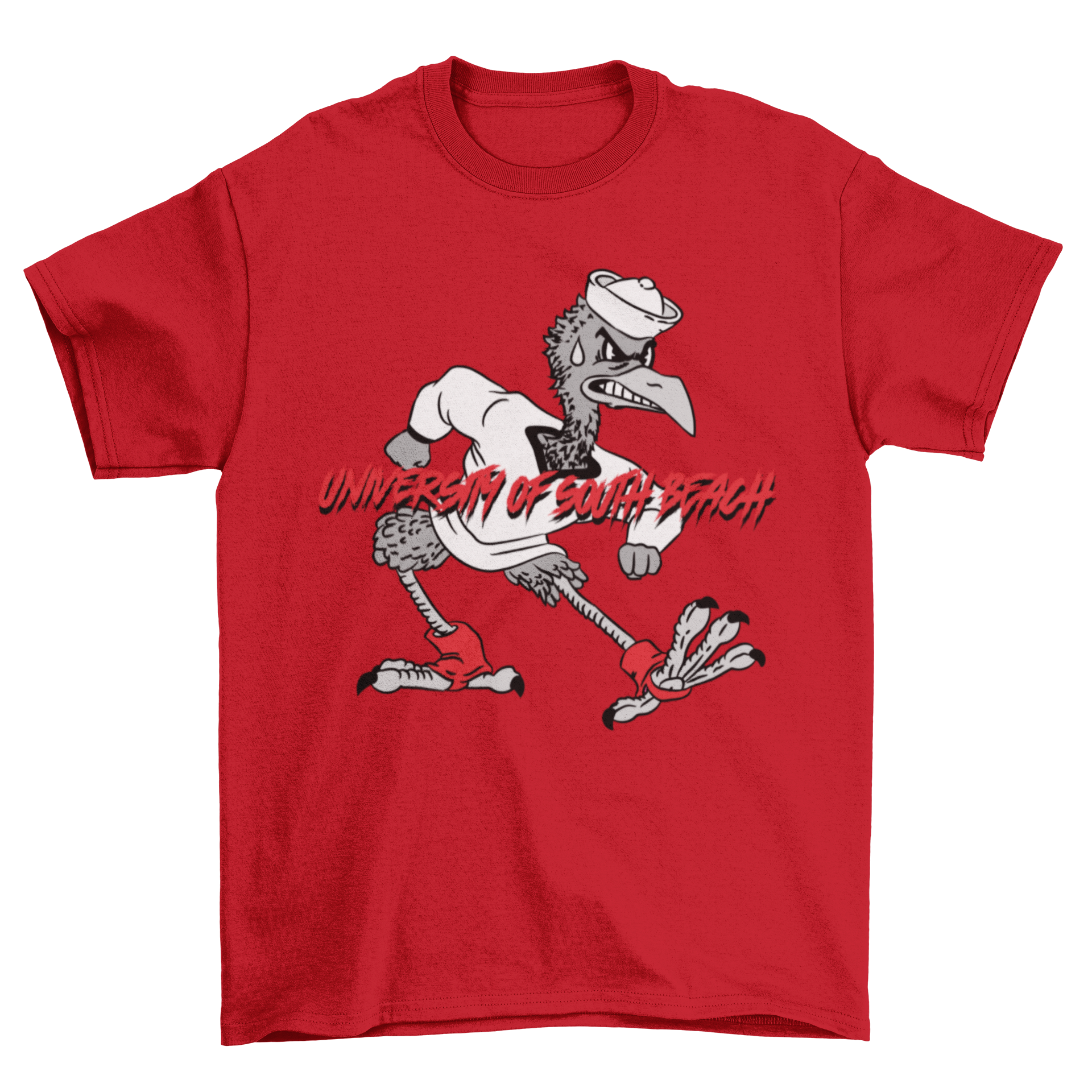 USB Fighting Flamingos Vintage Mascot T-Shirt