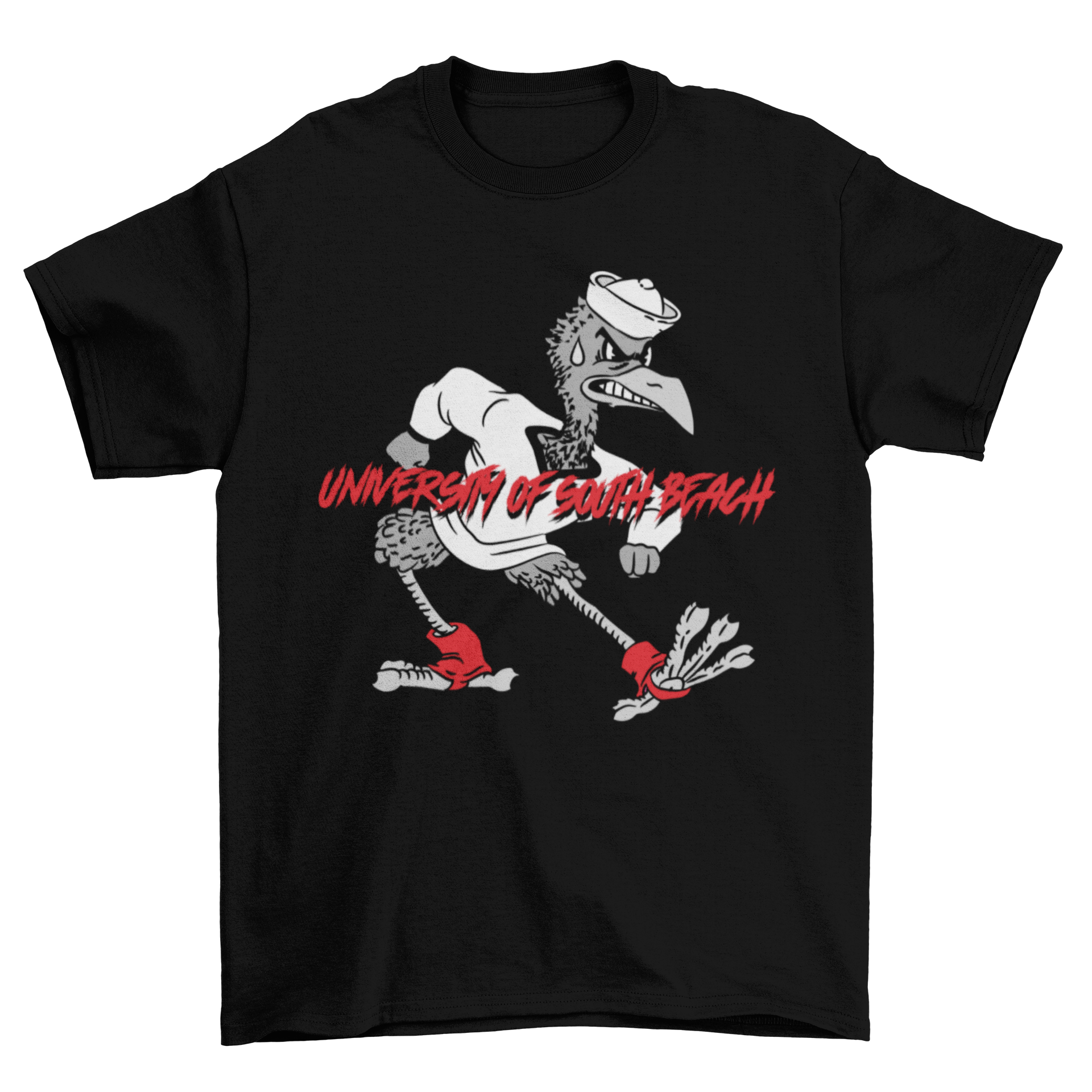 USB Fighting Flamingos Vintage Mascot T-Shirt