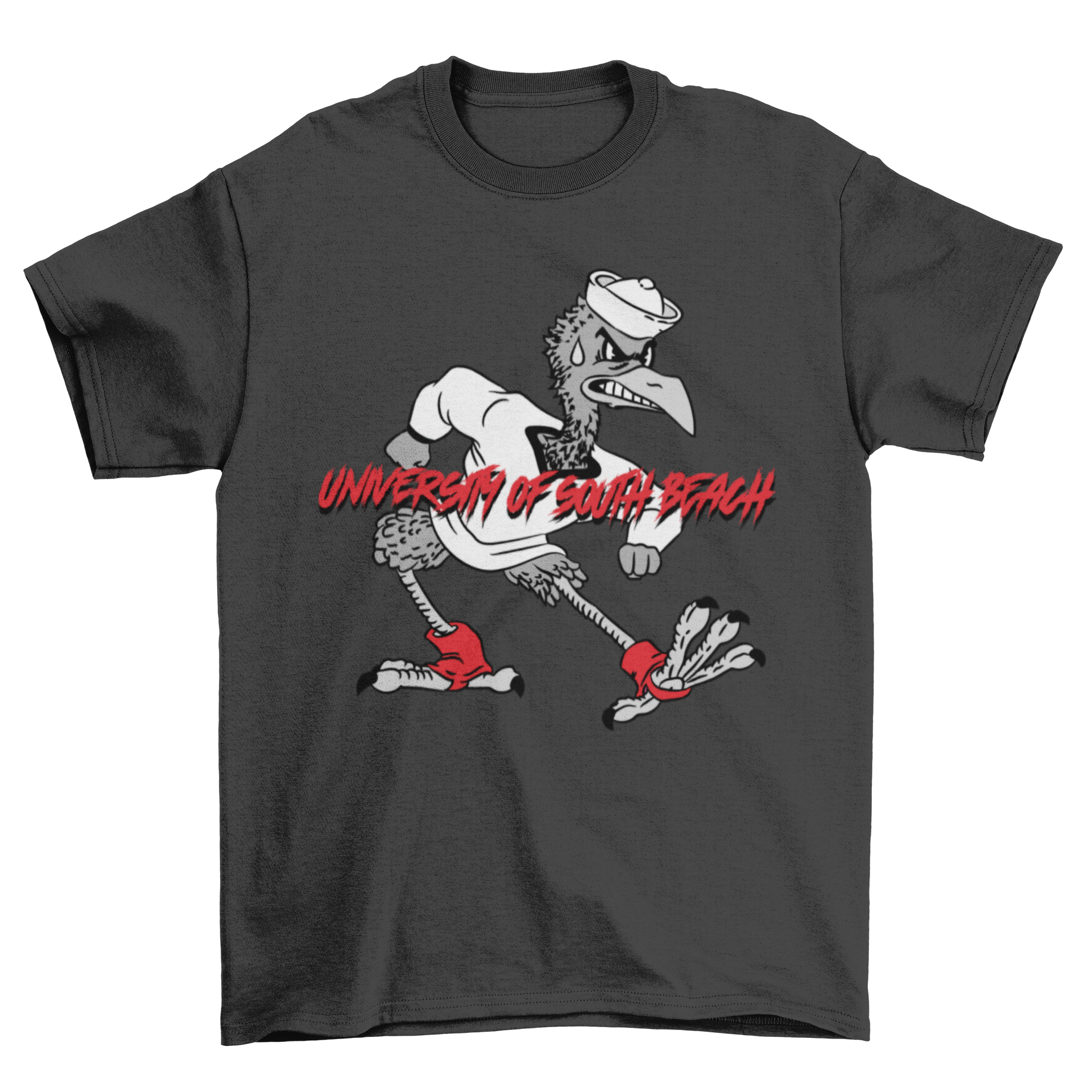 USB Fighting Flamingos Vintage Mascot T-Shirt