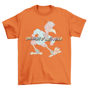 USB Fighting Flamingos Vintage Mascot T-Shirt