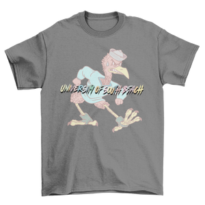 USB Fighting Flamingos Vintage Mascot T-Shirt
