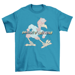 USB Fighting Flamingos Vintage Mascot T-Shirt