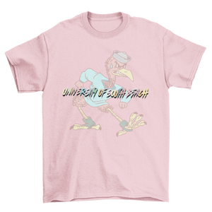USB Fighting Flamingos Vintage Mascot T-Shirt