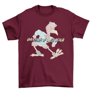 USB Fighting Flamingos Vintage Mascot T-Shirt