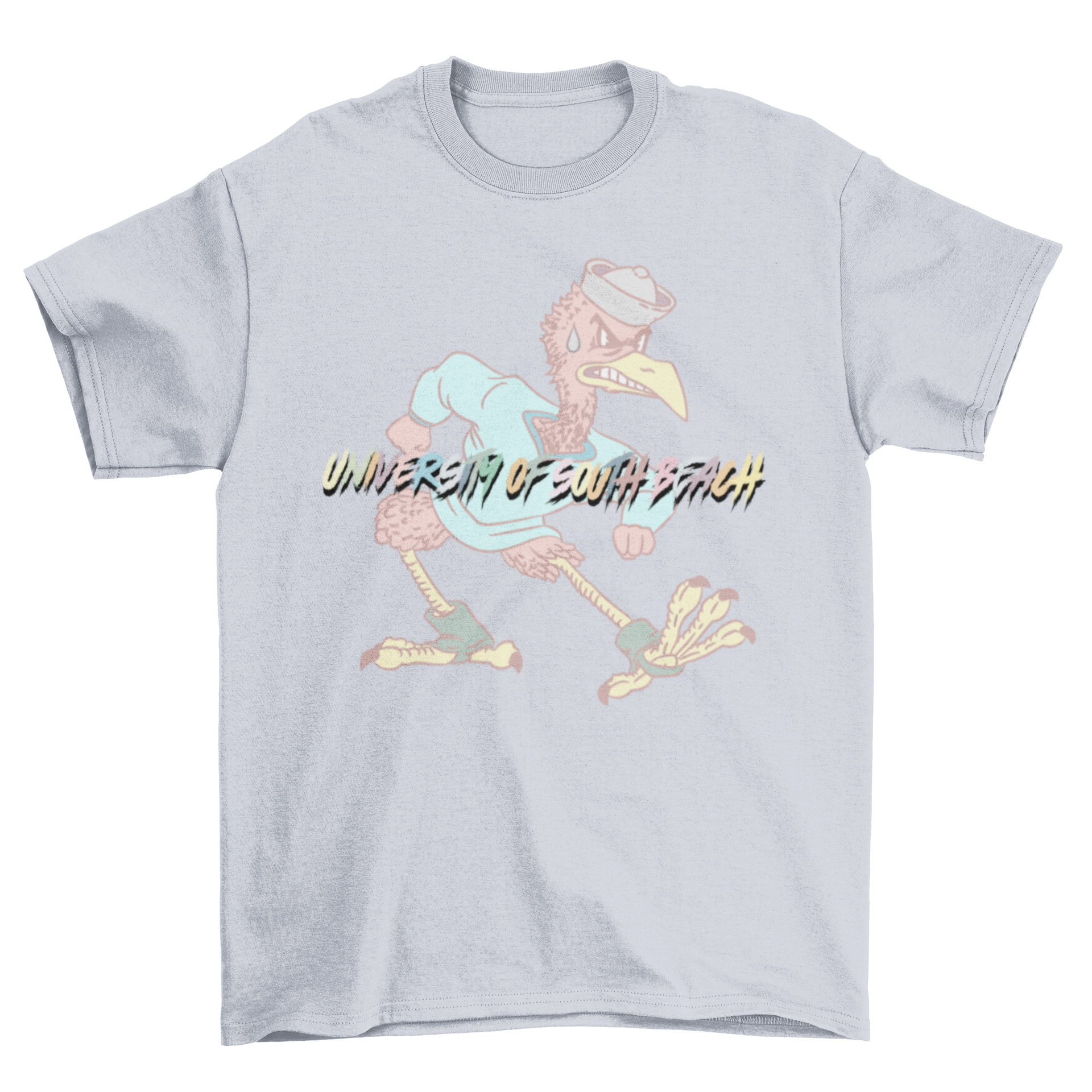 USB Fighting Flamingos Vintage Mascot T-Shirt
