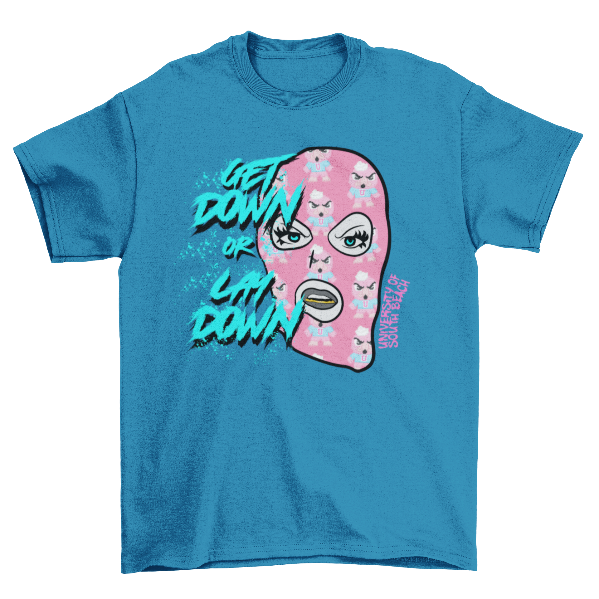 Get Down Or Lay Down Ski Mask T-Shirt