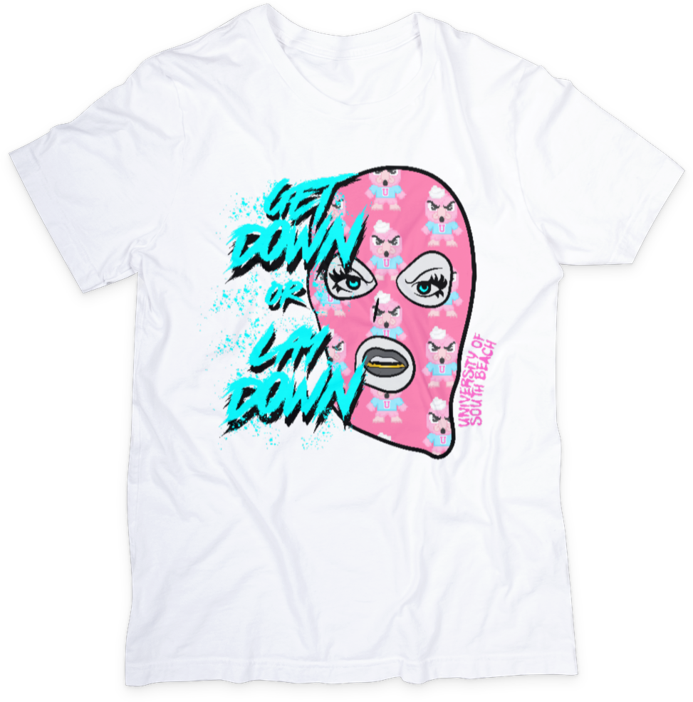 Get Down Or Lay Down Ski Mask T-Shirt