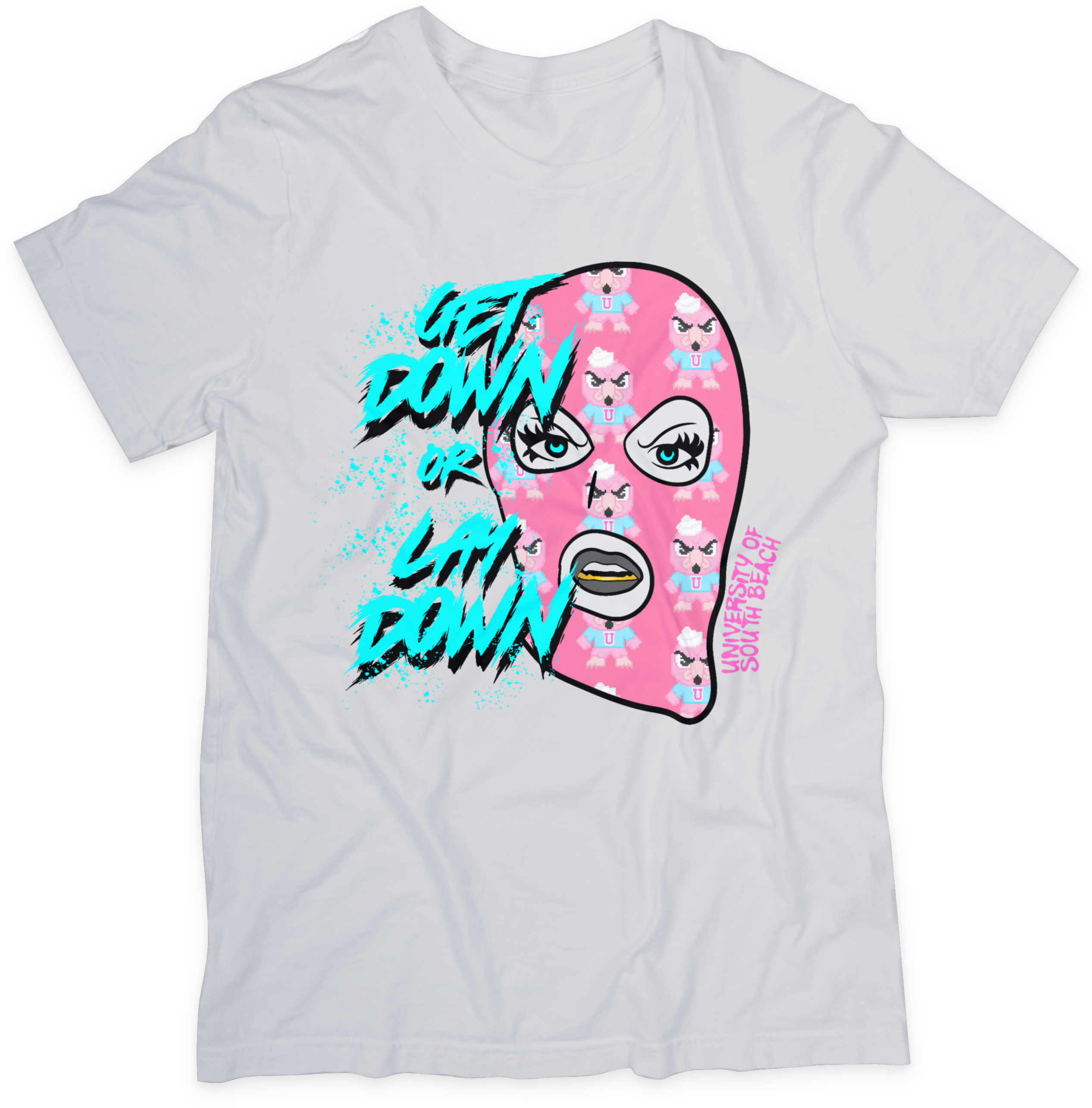 Get Down Or Lay Down Ski Mask T-Shirt