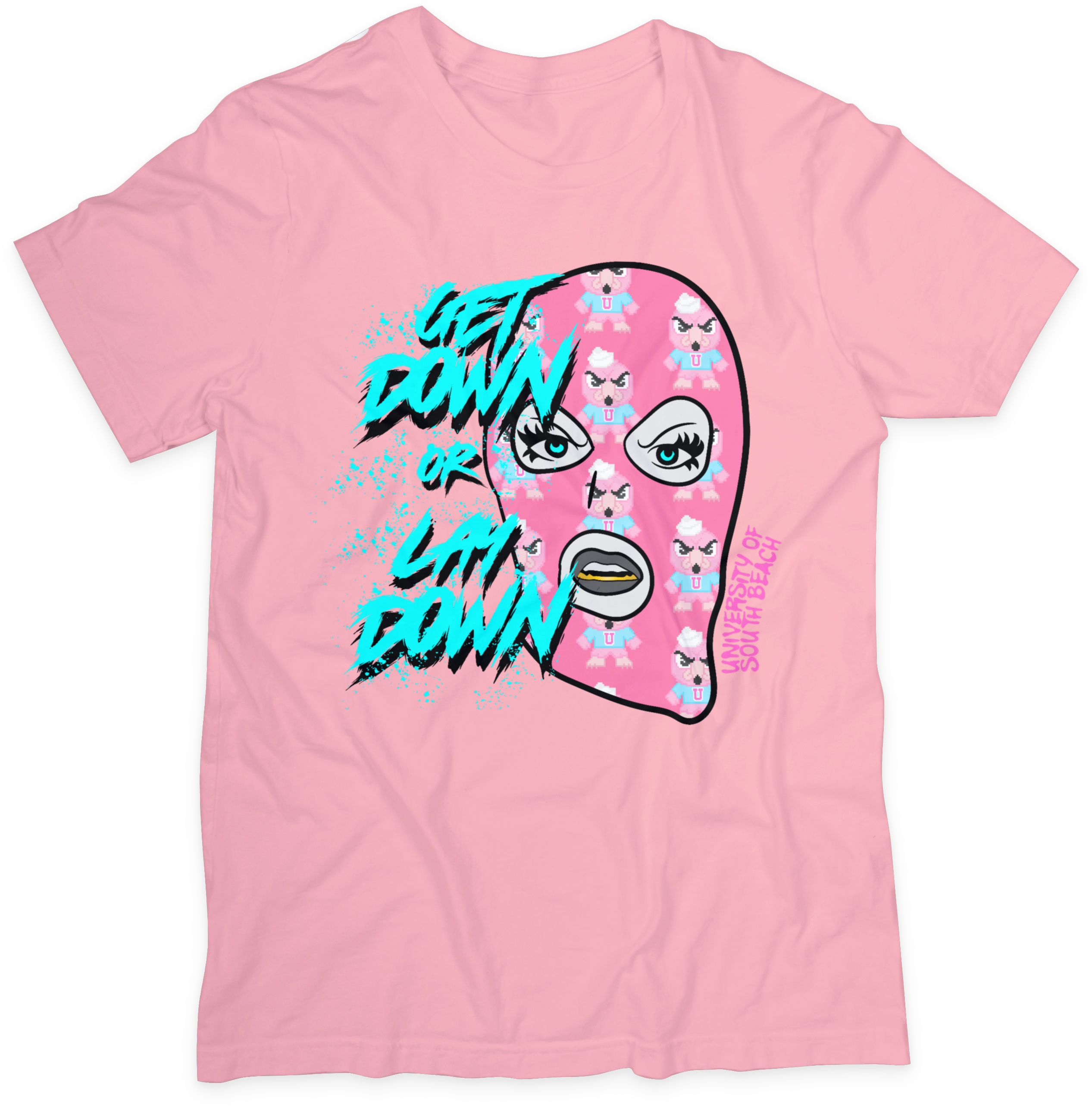 Get Down Or Lay Down Ski Mask T-Shirt